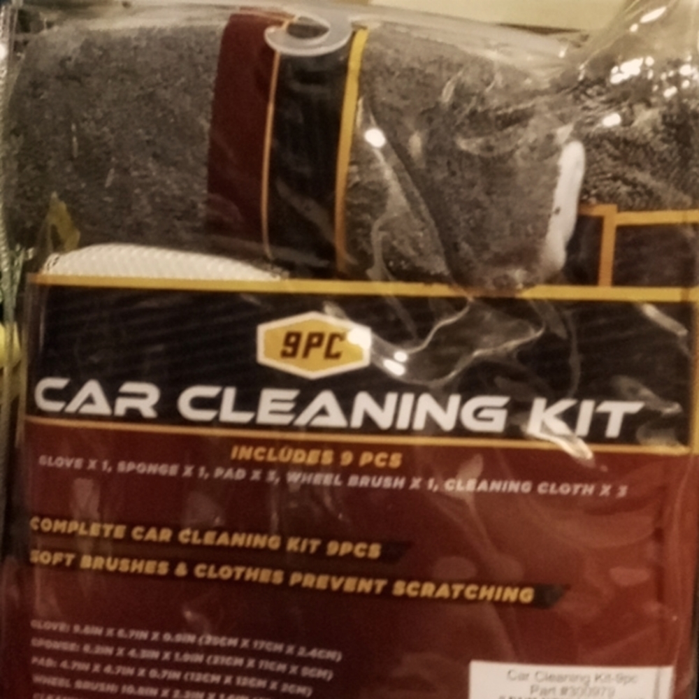 9 PIECE CAR CLEANING KIT